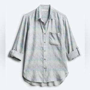 Billy T Madge Chambray Button Down Top XS